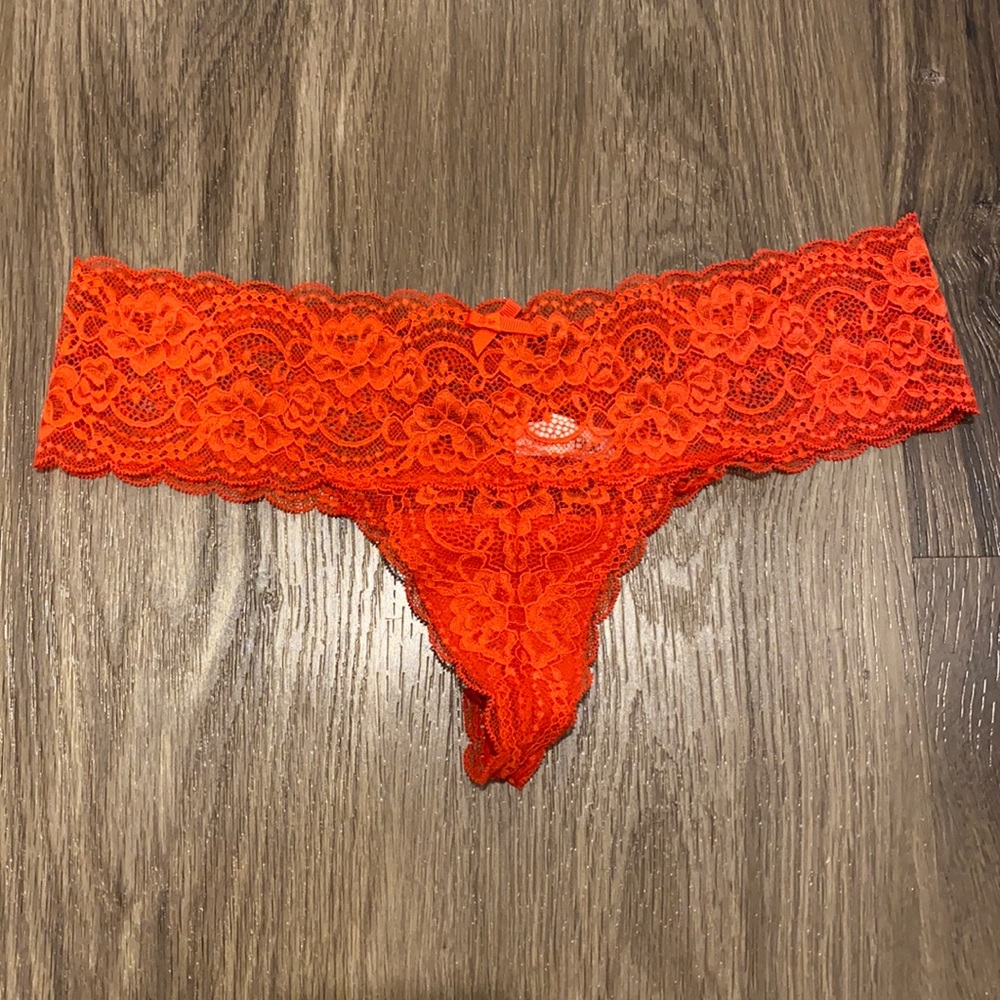 Skarlett Blue Red Lacey Thong